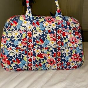 VERA BRADLEY XL Summer Cottage Duffle Bag Floral